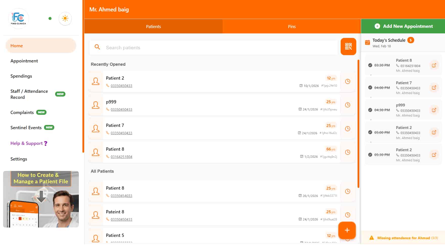 Patient File Management