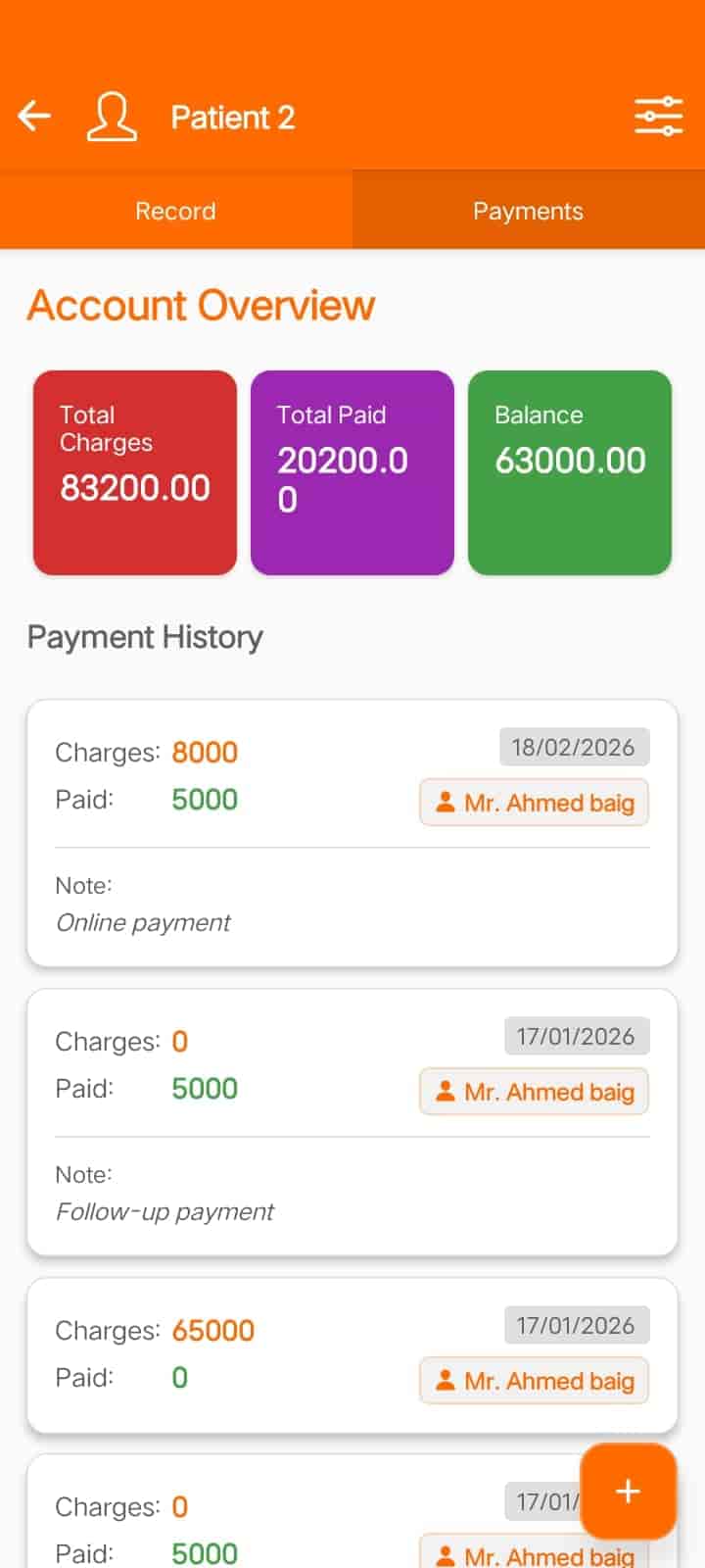 Payment Tracking