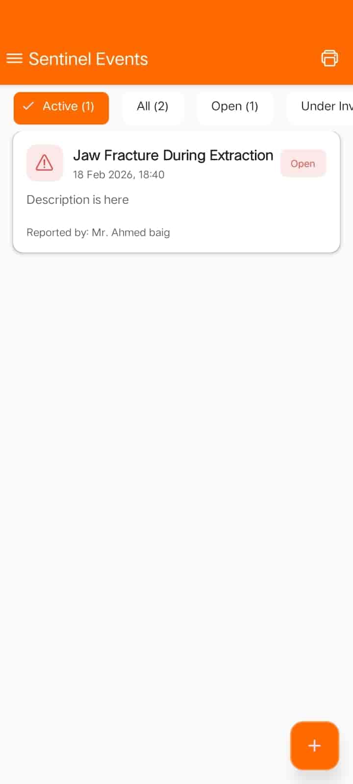 Sentinel Event System